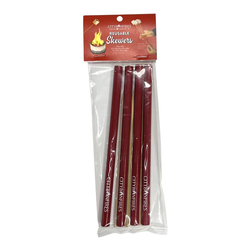 Portable Reusable Skewer 4 Pack