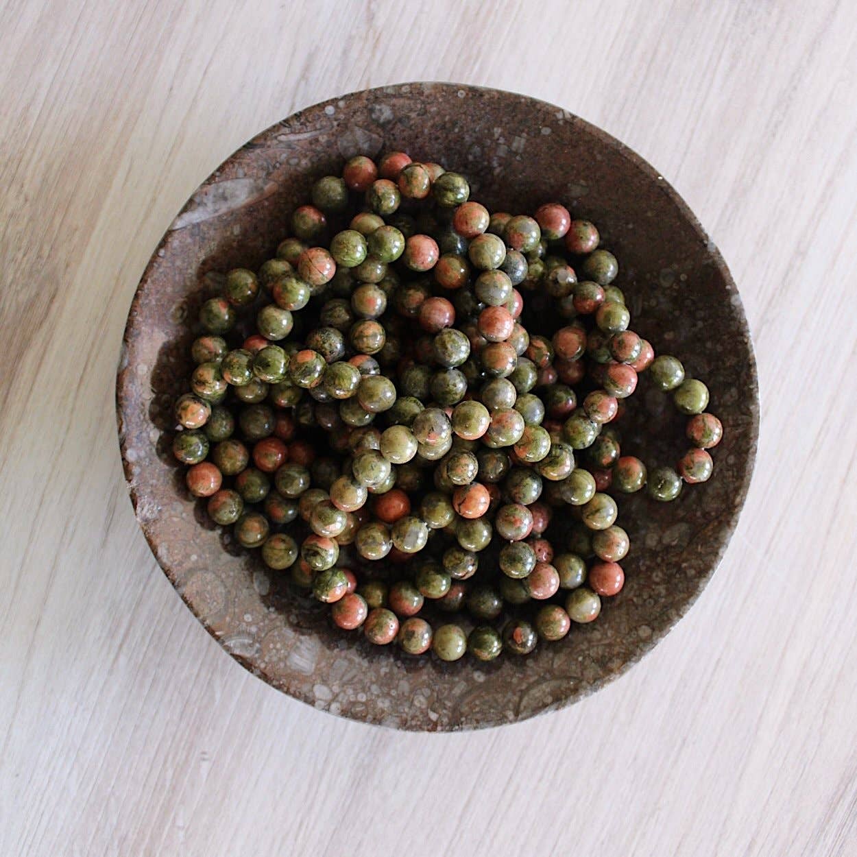 Unakite Jasper Bracelet 8mm