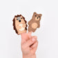 Finger Puppet - Hedgehog and Bear Set