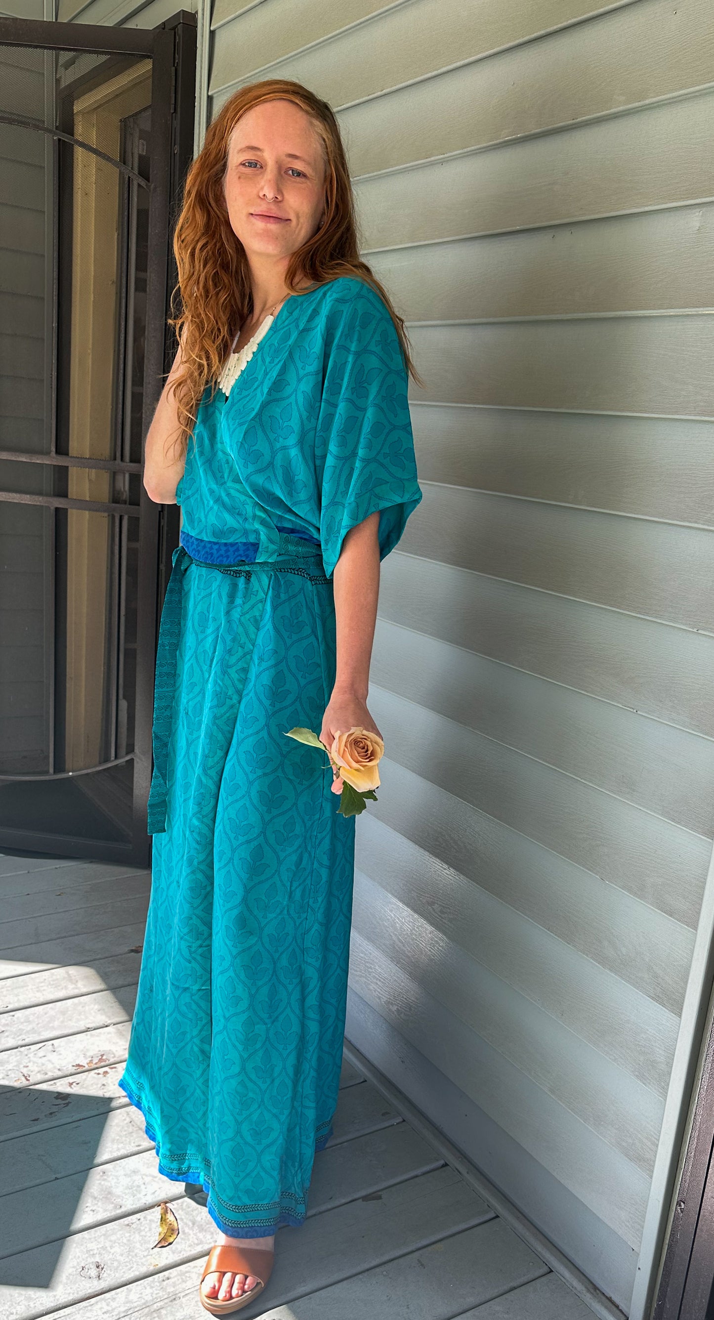 Vintage Silk Wrap Dress