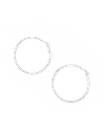 Classic Recycled Metal Hoop Earrings