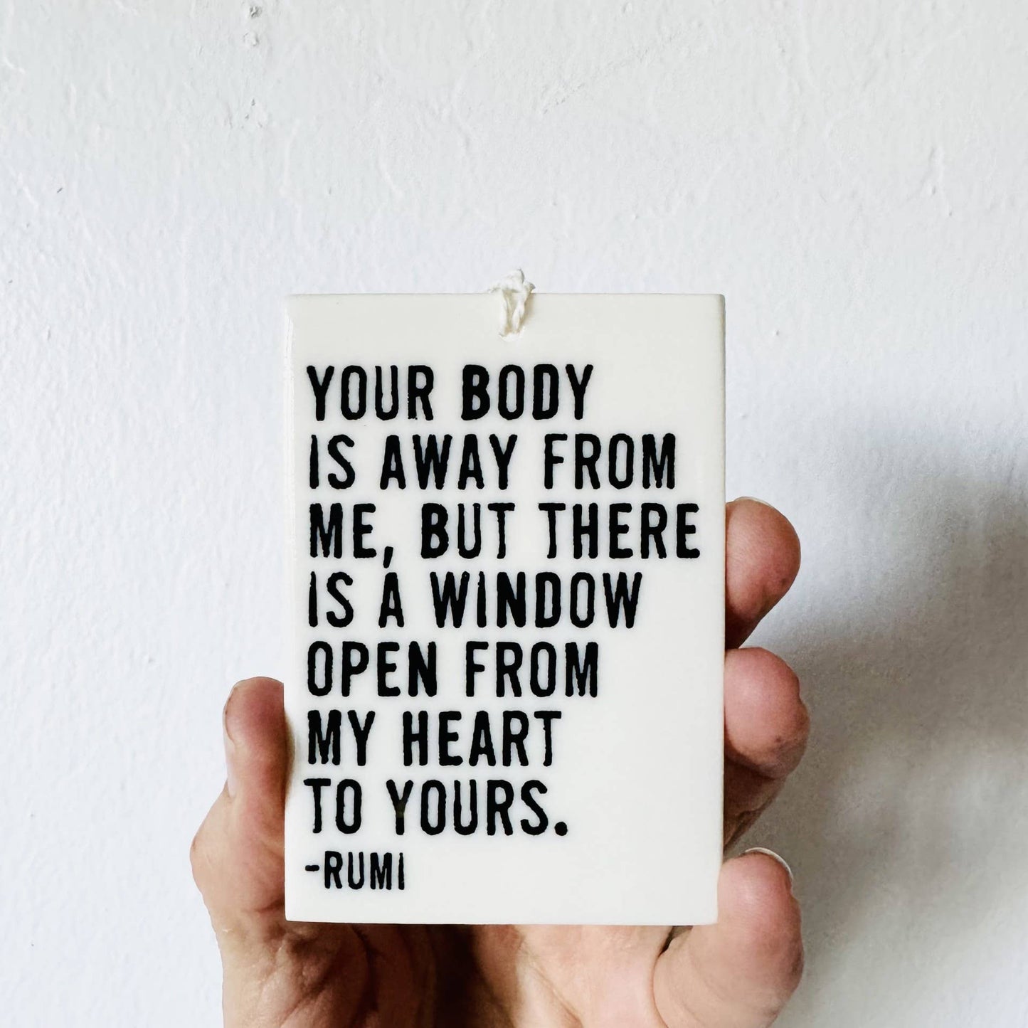 Ceramic Rumi Wall Tag