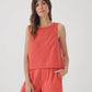 Women's Canopy Linen Blend Tulip Back Tank