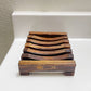 Stained wood soap dish