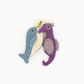 Finger Puppet - Narwhal and Seahorse (Ocean theme) 