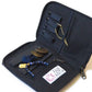 Zip Folder Jewelry Travel Organizer Case - Black M