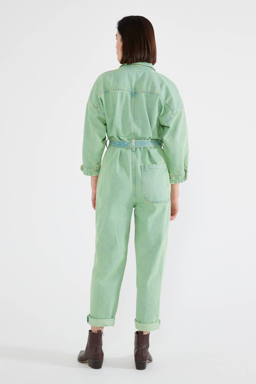 Zeta Carpenter Jumpsuit - Mint