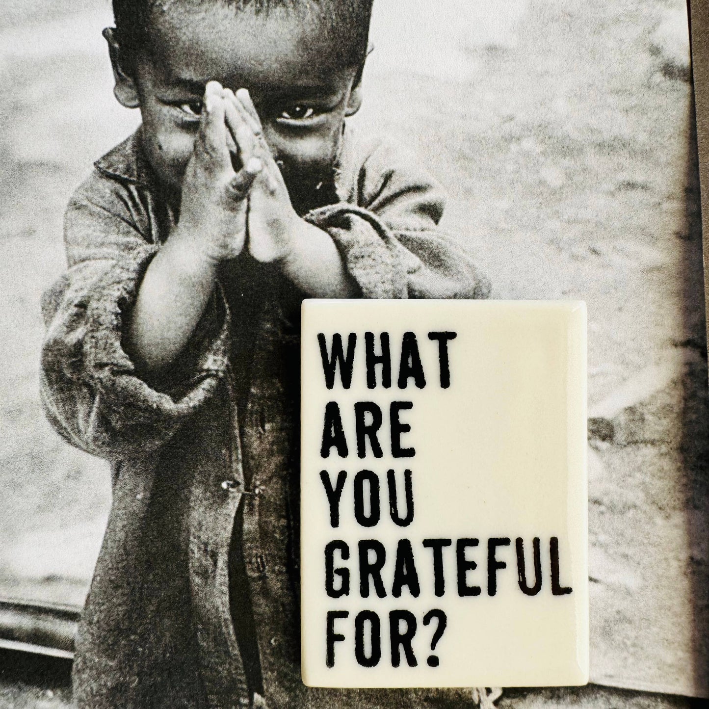 Ceramic Gratitude Magnet