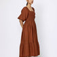 Smocked Bodice Dress - Amber Linen