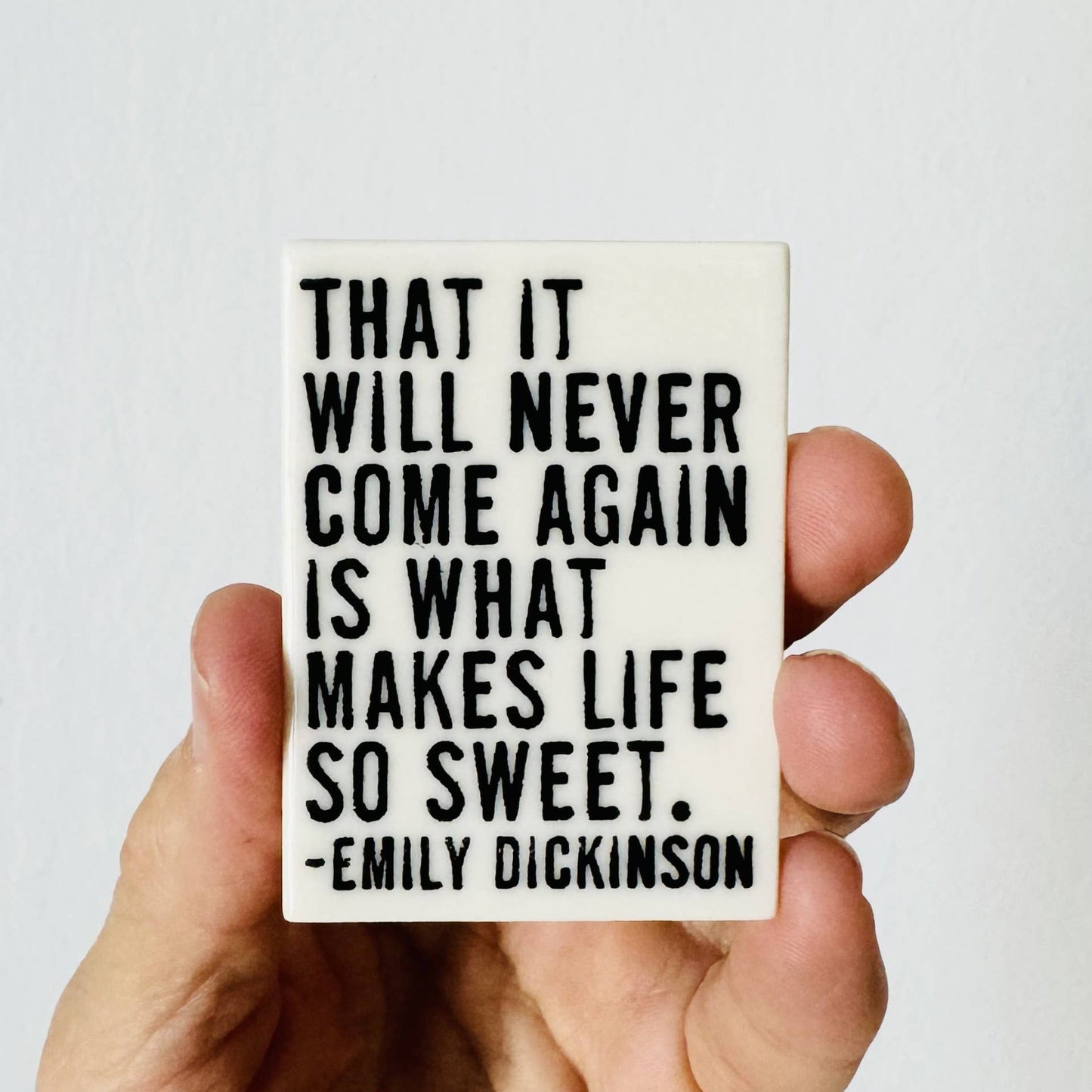 Ceramic Emily Dickinson Magnet