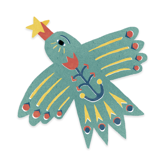 Star Bird Sticker