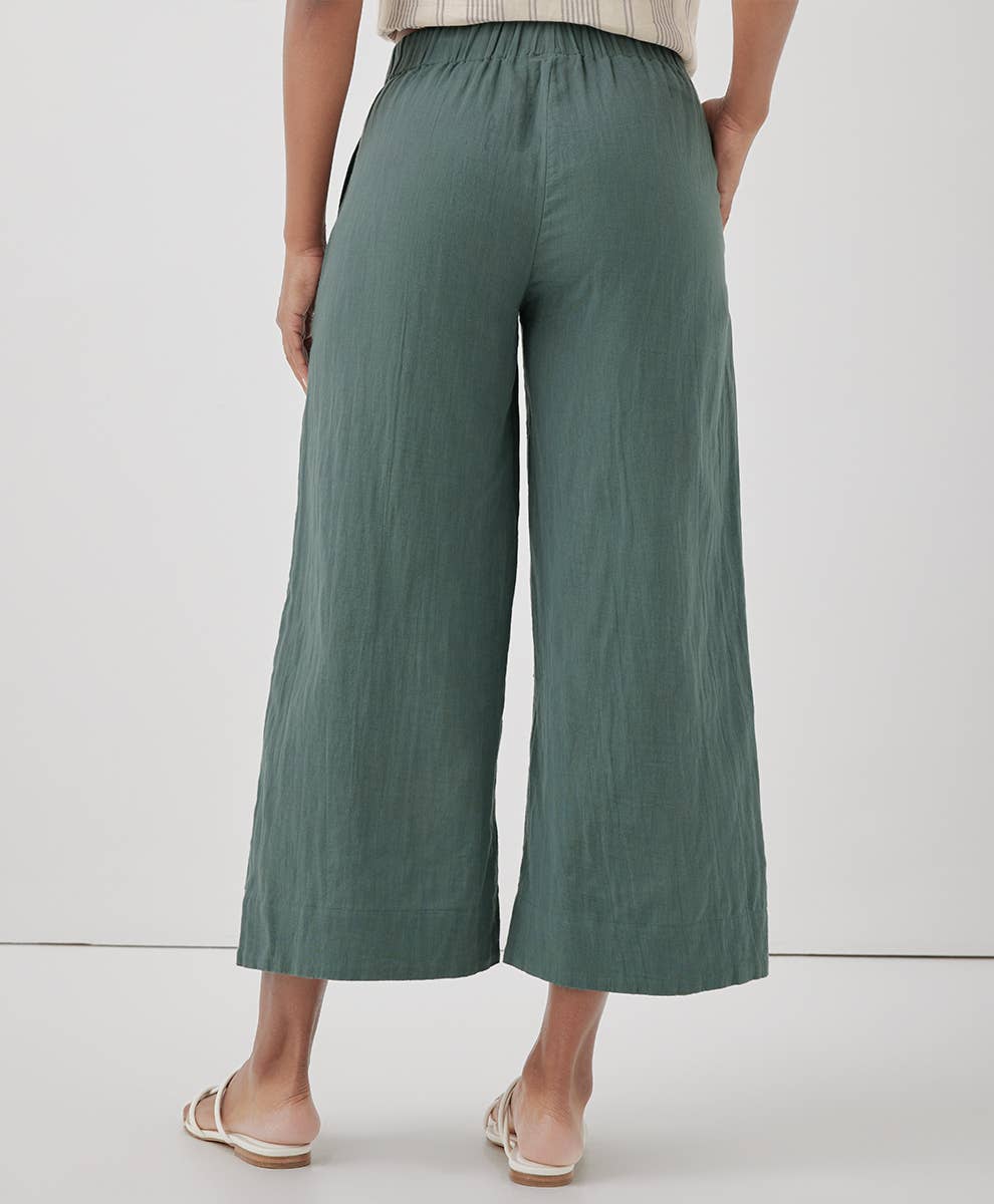 Women's Coastal Double Gauze Wide Leg Pant