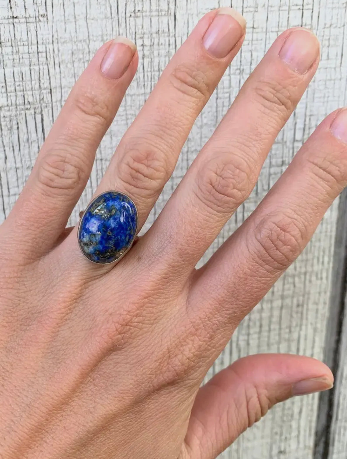 Oval Lapis Lazuli Ring