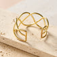 Intertwined Brass Cuff