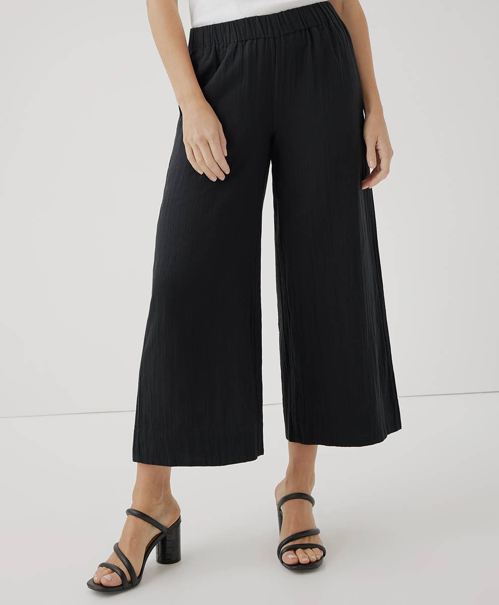 Women's Coastal Double Gauze Wide Leg Pant