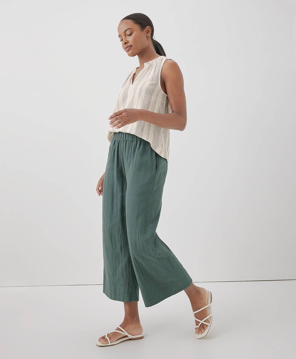 Women's Coastal Double Gauze Wide Leg Pant