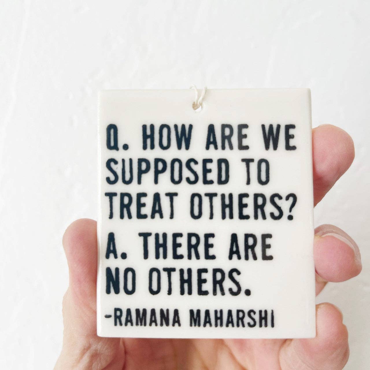 Ceramic Ramana Maharshi Wall Tag