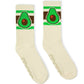 SOCCO Naturals | Avocado | Brown and Green Striped Crew