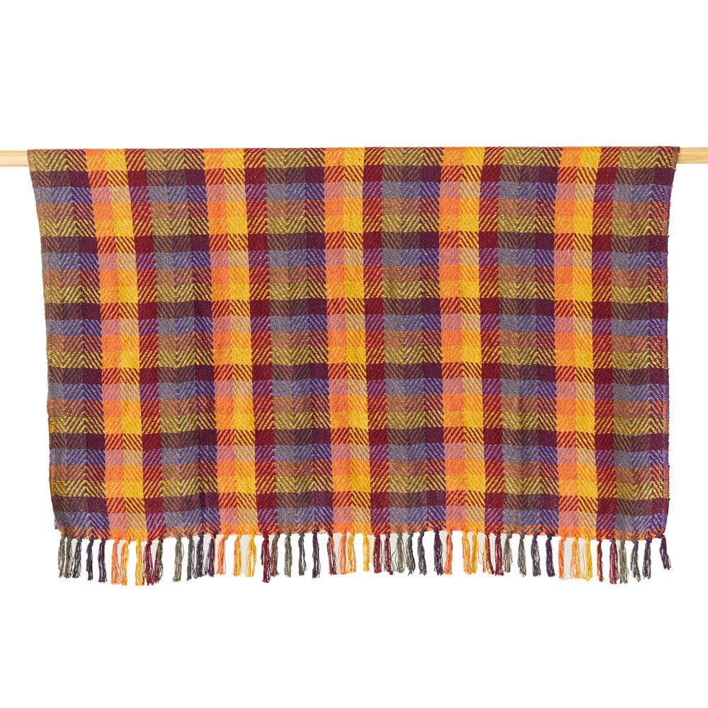 Harvest Plaid Rethread Throw