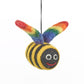 Handmade Felt Rainbow Bumblebee Hanging LGBeeT Decoration