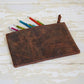 Buffalo Leather Pouch - Pencil Case - Kindle Case