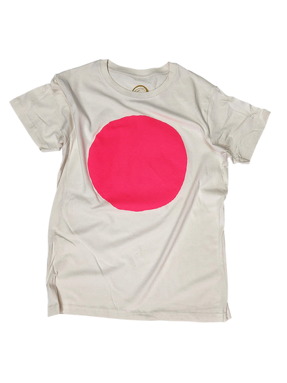 Circle Tee - Fluro Pink