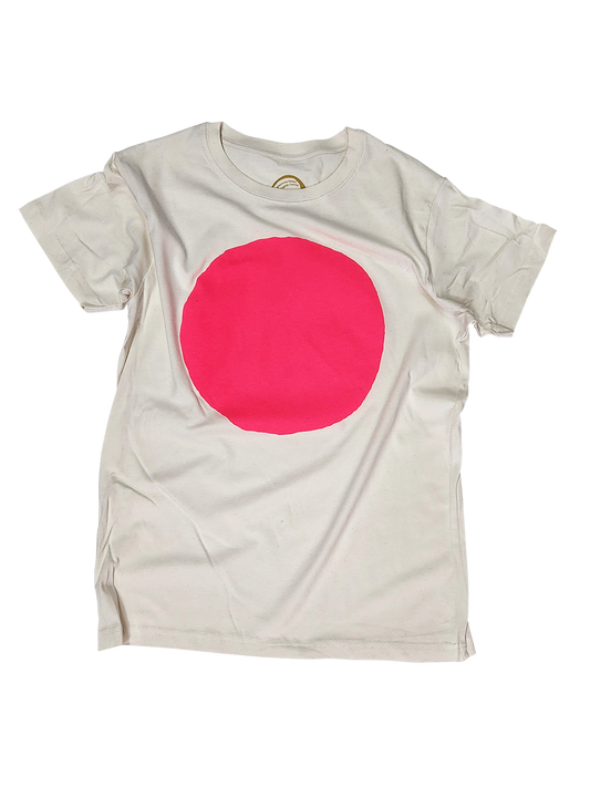 Circle Tee - Fluro Pink