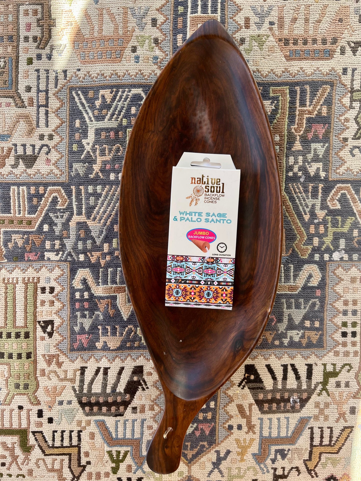 White Sage & Palo Santo Backflow Incense Cone