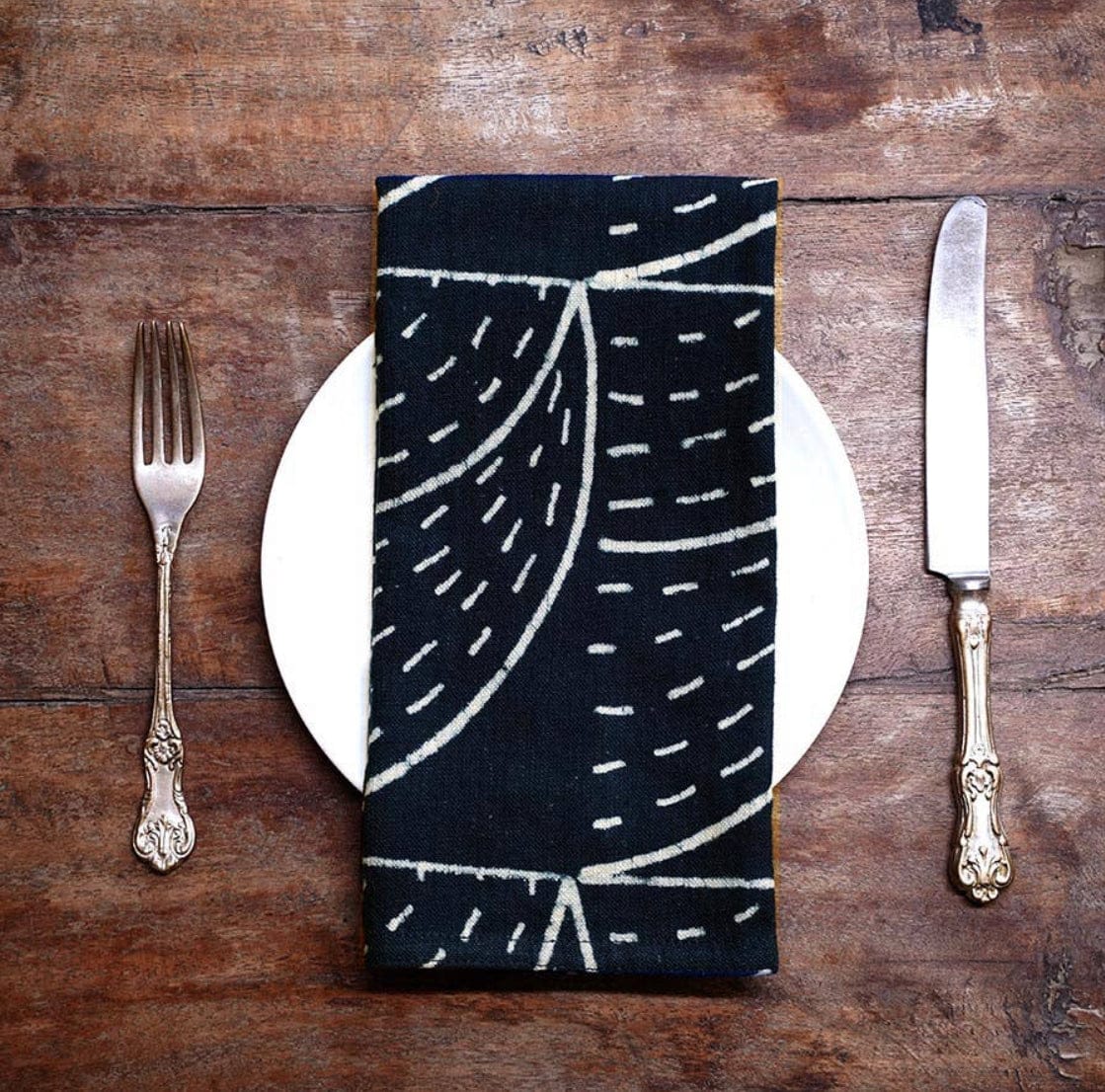 NIMBU Handprinted Cloth Napkins - Set of 4