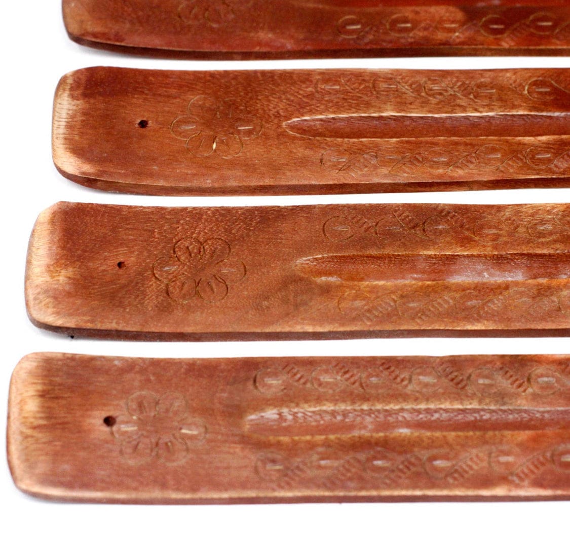 Carved Mango Incense Holder