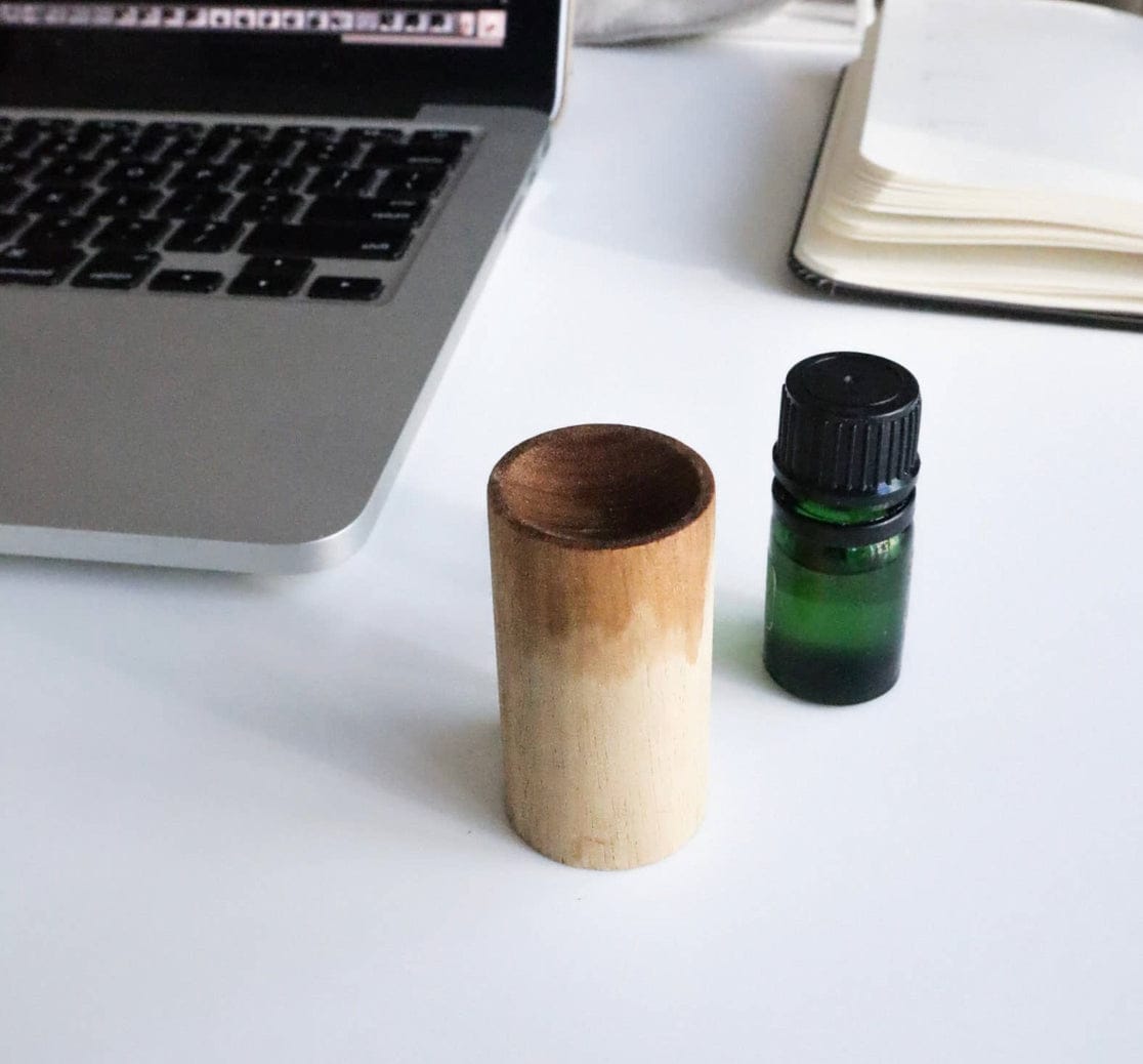 Walnut Cylinder Essential Oil Diffuser