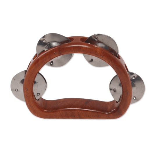 Teak Wood Tambourine